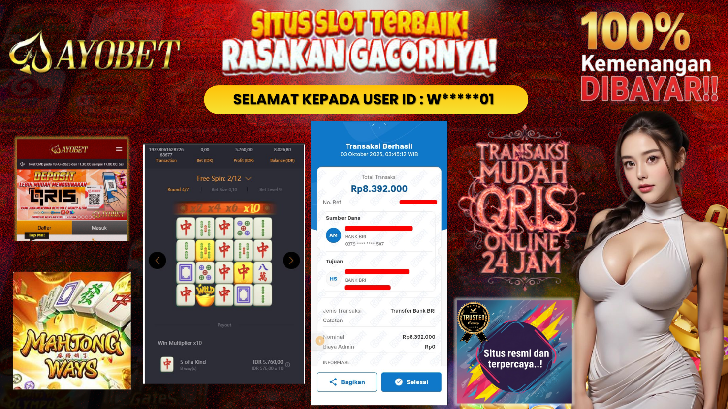 AYOBET JACKPOT SLOT MAHJONG WAYS